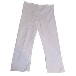 Work N Gear Unisex Scrub Pants Size Medium White Drawstring 2 Available